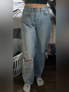 Aritzia Denim Forum Joni High Rise Loose 32L